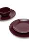 18 Piece Stoneware Dinner Set - Dishes, Plates - Dinner Plate, Side Plate, Bowl - Serves 6 - Wine Wine - 2