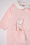 Two-Piece Jumpsuit with Two Straps (the Clouds) Pink - 3