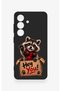 Samsung S26 Compatible Cute Raccoon Patterned Silicone Case - 2