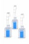 Watch Stand Set of 3 Plexi Laser Model Square Blue