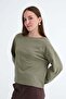 Kayık Neck Long Sleeve Basic T-Shirt B06046 - 2
