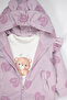 Two-Strap Hooded Cardigan 3-Piece Set (Candy Bear) Lila - 3