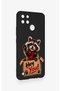 Realme C21Y Compatible Cute Raccoon Patterned Silicone Case - 3