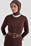 Regular Fit Knitwear Dress Bitter Brown