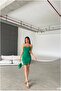 Strapless Slit Evening Dress Mini - 4