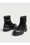 2353531K Genuine Leather Boots with Buckle Detail for Women - 4