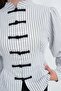 Button Detailed Striped Shirt G02931 - 3