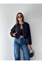 Women's Oversize Bomber Zipper Pocket Short Seasonal Casual Jacket - 4