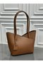 Genuine Leather Women's Shoulder Bag with 3 Compartments