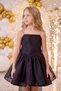 Girls' Princess Evening Dress with Large Ribbon Detail Elegant Design Children's Evening Dress 6-13 Years Old - 2