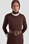 Regular Fit Knitwear Dress Bitter Brown - 4
