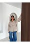 Women's Adjustable Waist Double-Breasted Collar Oversize Seasonal Short Trench Coat - 3