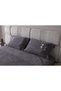 Punch Embroidered Chenille Fabric Double Bedspread Anthracite - 4
