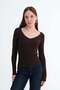 Lace Collared Modal Blouse P06099