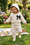 Three Strap Pants 2-Piece Set (Bella Bow) Beige - 4