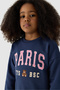 Girl Navy Blue Tights Suit - 4