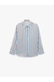 Long Sleeve Regular Fit Viscose Striped Shirt