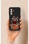 Samsung A17 Compatible Cute Raccoon Patterned Silicone Case