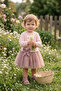 Three Strap Dresses (Bella Bow) Dried Rose - 5