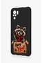Redmi Note 10-10S Compatible Cute Raccoon Pattern Silicone Case - 3