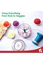 Push & Chop Food Chopper with 800ml Capacity, Stainless Steel Blades, and Lid Lock System - 4