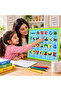 English Alphabet Learning Board for Kids – A-Z Picture & Phonics Educational Chart with Words, Animals & Objects, Green Framed Early Learning Board for Home & Classroom - 3