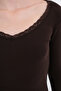 Lace Collared Modal Blouse P06099 - 3