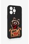 Cute Raccoon Pattern Silicone Case Compatible with iPhone 13 Pro Max - 2