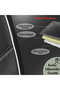 Star Black White Series Full Set Auto Seat Cover Compatible with Toyota Echo - 7