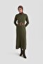Regular Fit Knitwear Dress Khaki
