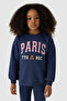 Girl Navy Blue Tights Suit - 3
