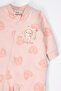 Two-Strap Jumpsuit Without Booties (Candy Bear) Salmon - 3