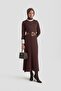 Regular Fit Knitwear Dress Bitter Brown - 3