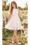 Half-High Collar, Lace Hem, Tulle Dress for Ages 8-12, Special Occasion, Birthday - 4