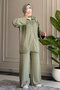 6644 - Stylish, Comfortable, Loose-Fitting Modal Fabric Women's Set with Hem Stitching Detail - 4