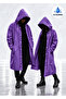 Waterproof Raincoat with Hood and Snap Fasteners Windproof Raincoat