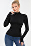 Women's 100% Viscose Finger Detail Turtleneck Long Sleeve Bodysuit – Flexible, Soft Textured, Stylish and Comfortable for Daily Use - 6