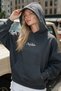 Women's Oversize Hoodie Chmp Studios V2 Embroidered Smoked - Hooded, Pocketed, 3 Yarn Fleece
