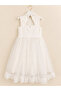 Half-High Collar, Lace Hem, Tulle Dress for Ages 8-12, Special Occasion, Birthday - 8