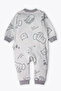 Interlock Jumpsuit Without Booties (Best Friends) Gray - 2