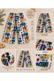 Boy's Colorful Fish Patterned Wide Leg Elasticated Trousers - 2