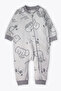 Interlock Jumpsuit Without Booties (Best Friends) Gray