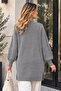 Sweater with Stone Detail on Sleeves K6033 Gray - 3