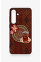 Samsung S25Fe Compatible Carpet and Tea Patterned Silicone Case - 2