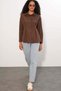 Waist fitted shirt coffee