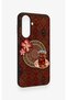 Samsung A27 Compatible Carpet and Tea Patterned Silicone Case - 4