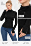 Women's 100% Viscose Finger Detail Turtleneck Long Sleeve Bodysuit – Flexible, Soft Textured, Stylish and Comfortable for Daily Use - 4
