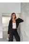 Women's Chenille Velvet Crop Top and Wide Leg Pants Tracksuit Set - 4