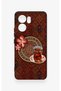 Oppo Reno 13F Compatible Carpet and Tea Pattern Silicone Case - 2