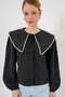 Baby collar shirt black